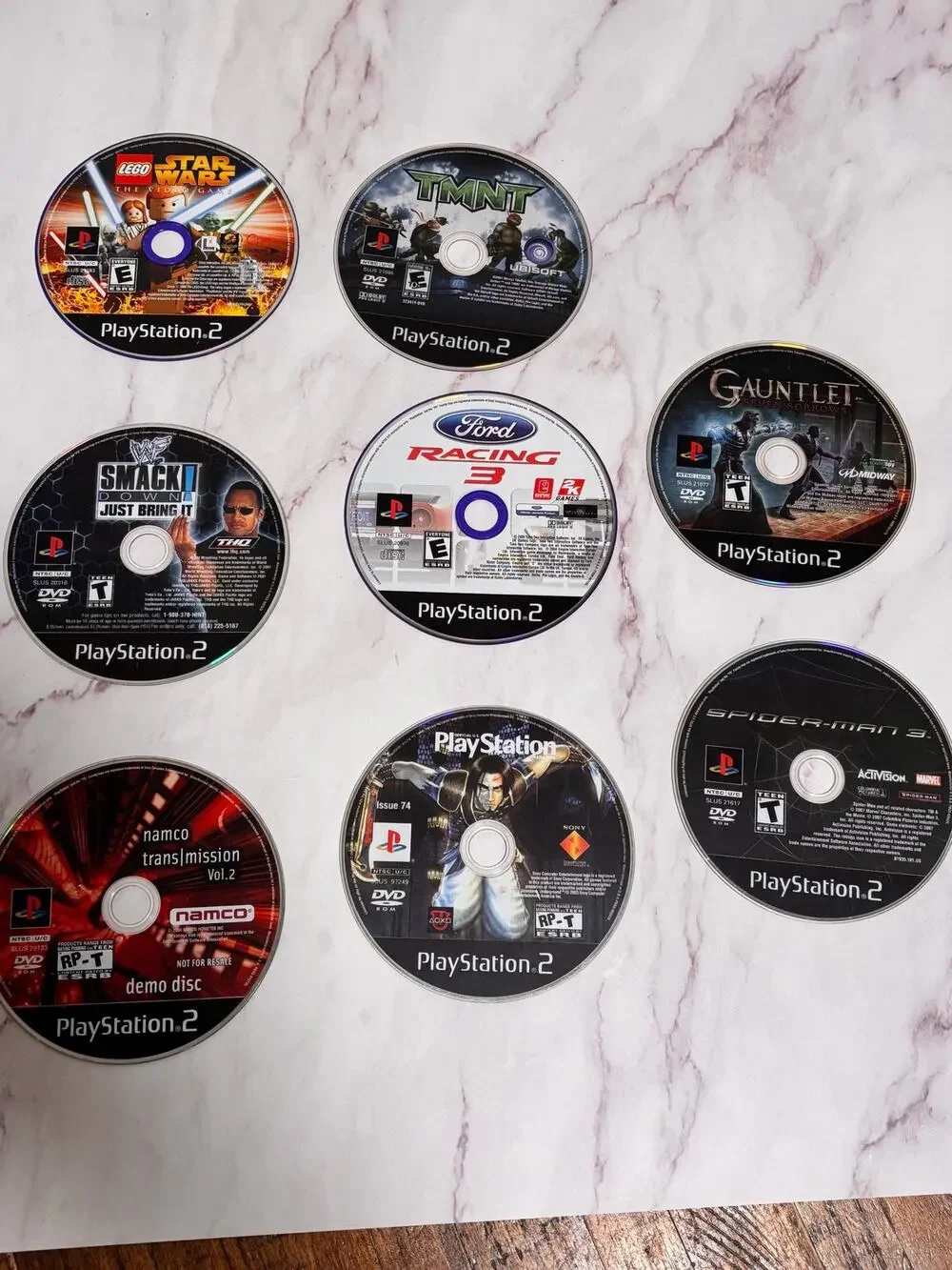 Lot of 8 Ps2 Play Station 2 Loose Game Discs